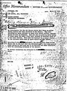 El memorándum del FBI que prueba el 'aterrizaje de Aliens en Roswell'