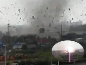 Tornado golpeó la ciudad rusa de Blagoveshchensk, en la frontera con China - 28 de julio 2011