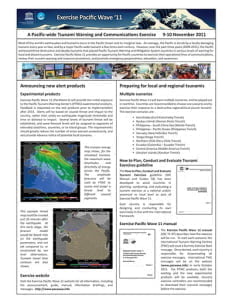 FEMA Prueba EAS y PACWAVE11, ejercicio de tsunami del 09 al 10 noviembre 2011