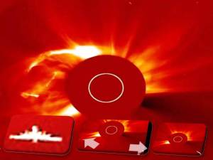 ¿OVNI? ¿Cometa? Volando al sol, octubre 2011