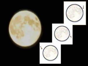 Múltiples OVNIs moviéndose por la Luna, 12 de octubre 2011