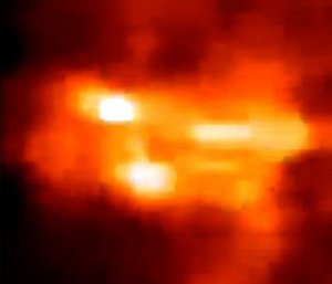 Increíble enorme OVNI disimulado junto a Mercurio - 01 de diciembre 2011