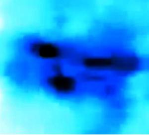 Increíble enorme OVNI disimulado junto a Mercurio - 01 de diciembre 2011