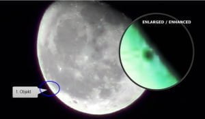 10 objetos desconocidos saliendo de la Luna