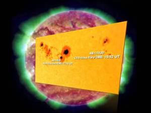 Actividad Solar: Llamarada solar/CME clase M8.4 hacia la Tierra - 11 de marzo 2012