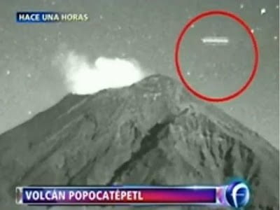 Los OVNIs cilíndricos vuelven al volcán Popocatépetl - 21 de febrero 2013
