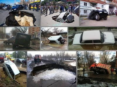 La ciudad rusa de Samara siendo "devorada" por dolinas gigantes - abril 2013 1 La ciudad rusa de Samara siendo "devorada" por dolinas gigantes - abril 2013