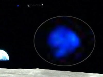 Anomalies flying objects above surface moon