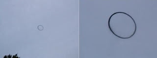 Misteriosos anillos 'OVNI' aparecen sobre Copenhague - 2013