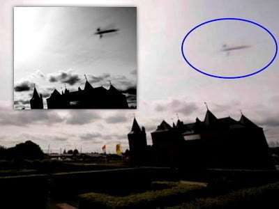 OVNI con forma de S fotografiado sobre Castillo de los Países Bajos - junio 2013