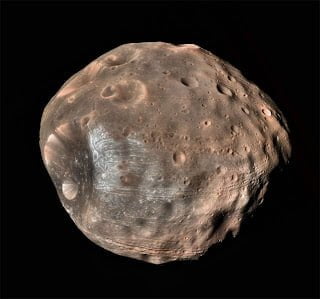 La luna marciana Phobos captada por la sonda Curiosity 2 La luna marciana Phobos captada por la sonda Curiosity