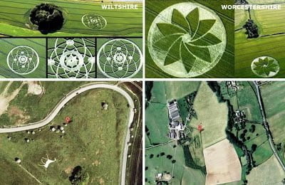 Nueva serie de círculos de la cosecha descubiertos en Wiltshire y Worcestershire, Reino Unido - 15 de julio 2013