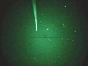 Extraño sonido grabado durante una observación del cielo