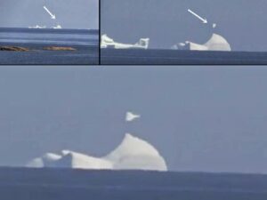 OVNI o espejismo sobre Iceberg