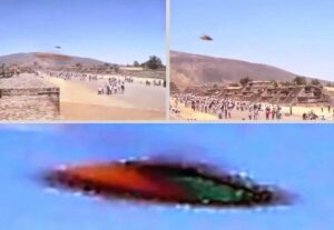 OVNI fotografiado sobre la pirámide de la Luna en Teotihuacán