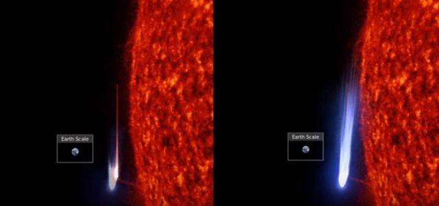 Satélite de la NASA captura una extraña "anomalía similar a un ovni" cerca del sol