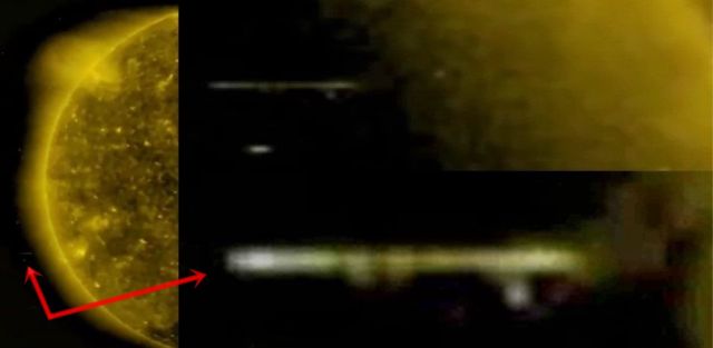 La sonda solar de la NASA grabó un ovni gigante que salía del Sol
