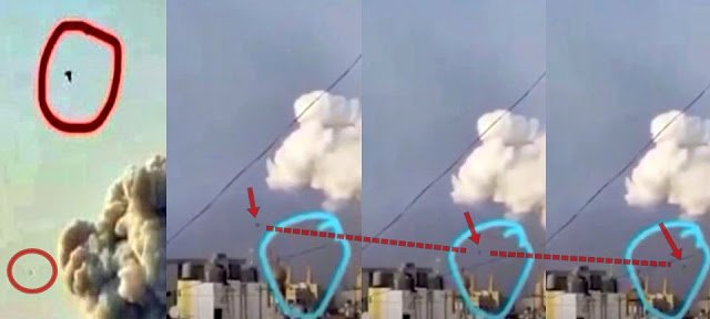Objeto esférico misterioso visto justo antes de una explosión masiva en Beirut (4 de agosto de 2020 ) 1 Objeto esférico misterioso visto justo antes de una explosión masiva en Beirut (4 de agosto de 2020 )