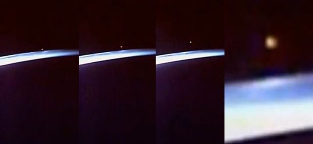 ISS Live Stream grabó un ovni cuando abandona la atmósfera de la Tierra